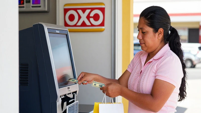 Mexicano mestizo paga en OXXO con efectivo