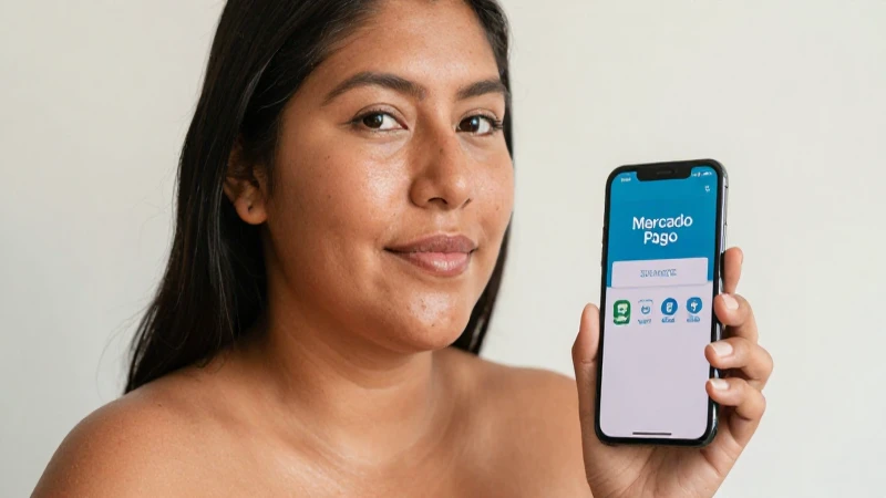 Cómo pagar Telcel desde tu línea mediante Mercado Pago 4 Persona mexicana, piel bronceada, usa Mercado Pago