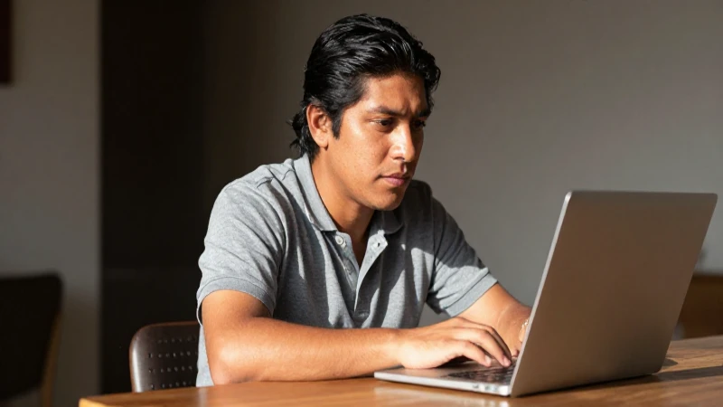 Pago en línea a HDI: Guía completa y FAQs 3 Joven mestiza en luz cálida, computadora