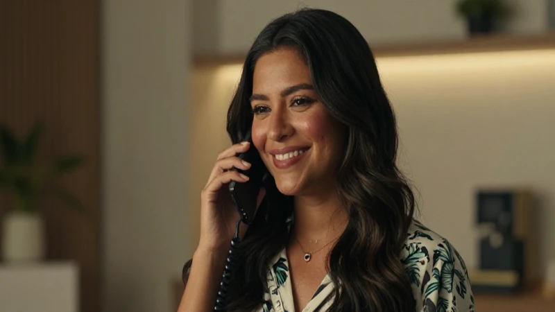 Qué servicios contiene el paquete 289 de Telmex en México 3 Mujer mexicana sonríe con teléfono antiguo