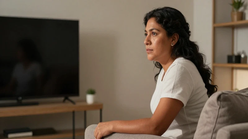 Mestizo disfruta la televisión en casa
