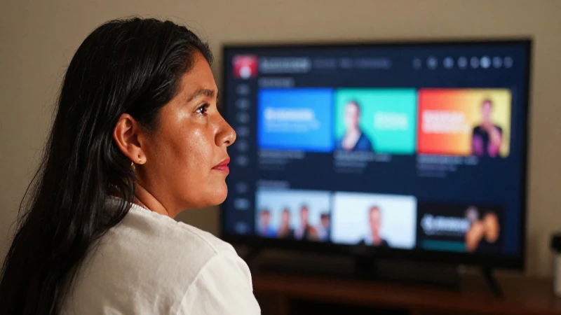 Mexicano disfruta una serie en la televisión