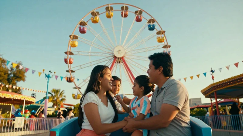 Familia alegre celebra en parque jalisciense
