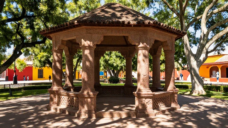 Conoces los parques de San Miguel de Allende en México 4 Parque rústico mexicano, cálido y soleado