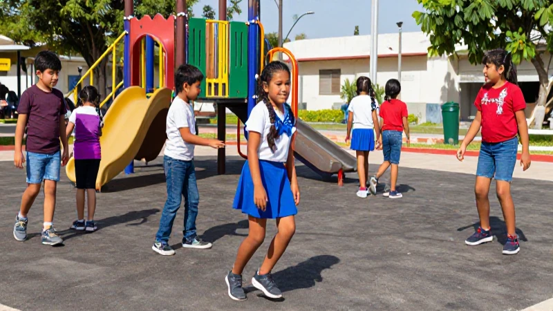 Niños mestizos felices bajo el sol brillante