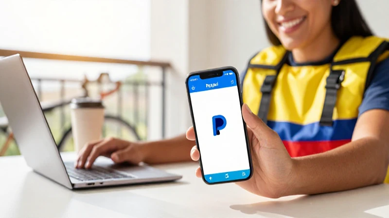 Una persona paga con PayPal en Rappi Colombia