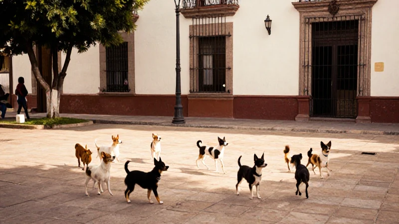 Foto nostálgica: perros chihuahas bailando al sol