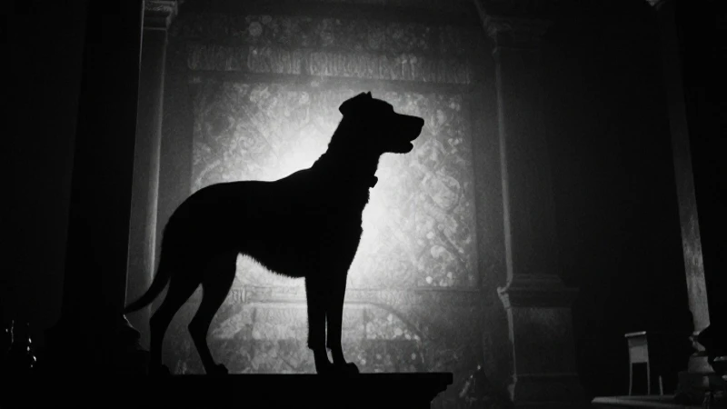 Perro Fusilado: La ESCALOFRIANTE Leyenda de Riva Palacio 7 Fotografía antigua retrata un perro fantasmal y sombrío