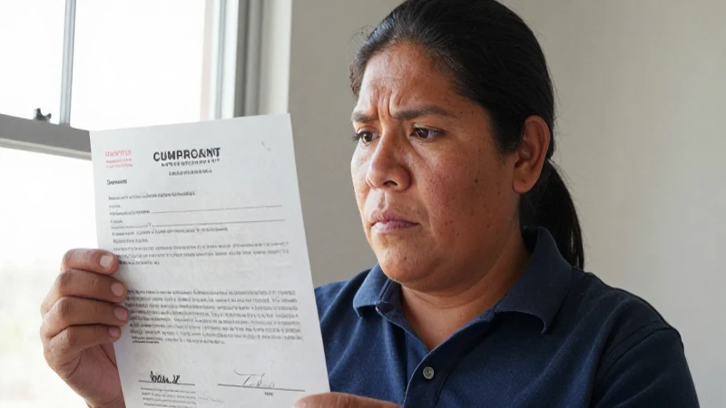 Mestizo preocupado por un contrato cancelado