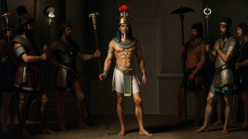 Guerrero azteca, conquistador español, estilo barroco