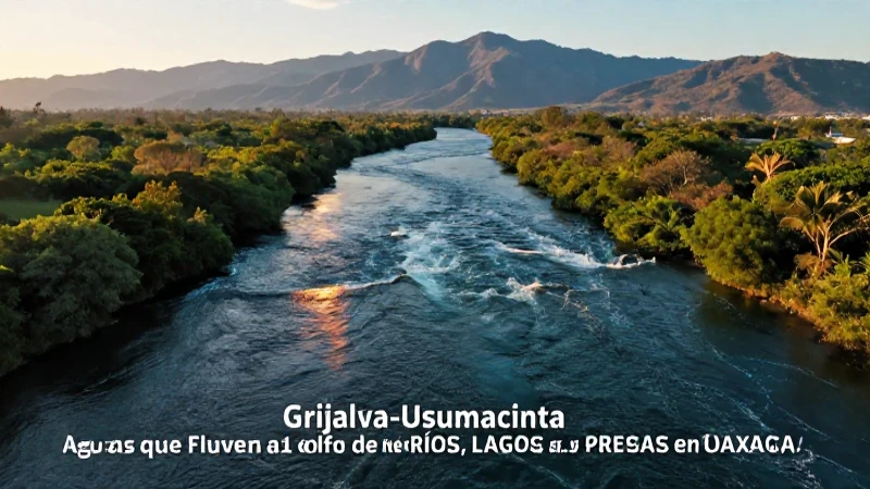 RÍOS, LAGOS y PRESAS en OAXACA: ¡Descubre su HIDROGRAFÍA! 10 Paisaje mexicano exuberante con río y presa