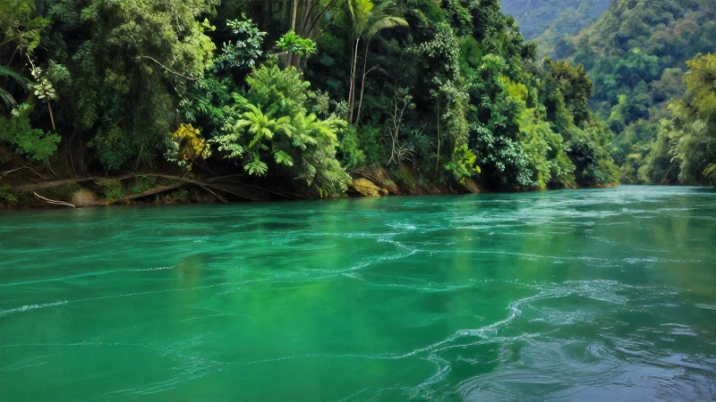 RÍOS, LAGOS y PRESAS en OAXACA: ¡Descubre su HIDROGRAFÍA! 5 Pintura realista del vibrante paisaje oaxaqueño