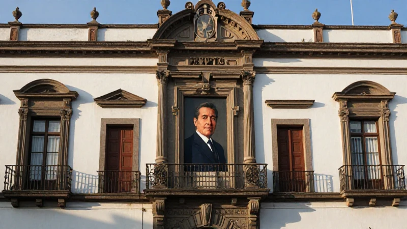 Echeverría retratado ante la luz cálida