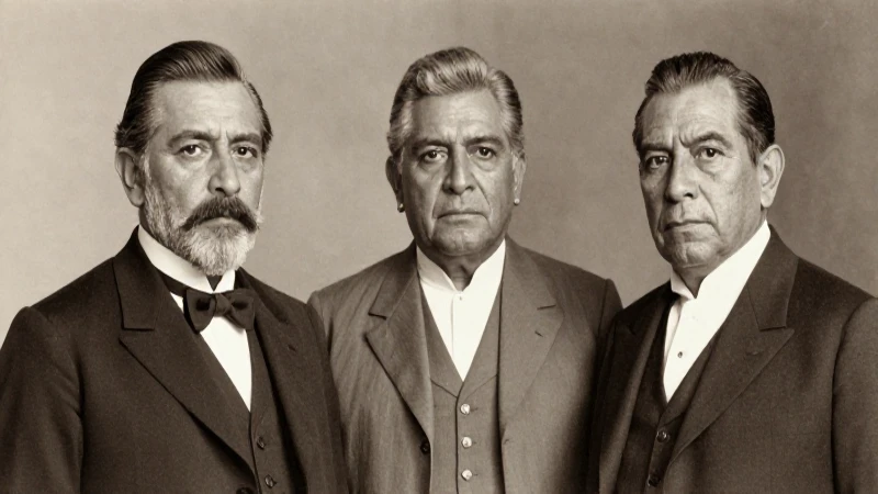 Retratos históricos de mexicanos con rasgos mestizos