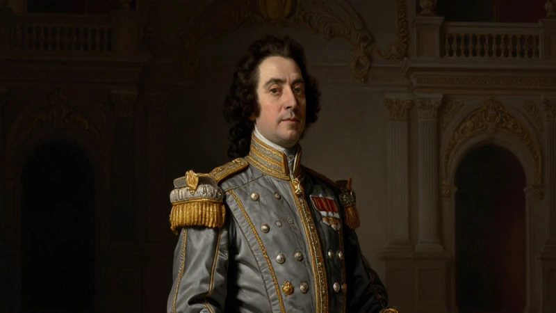 Primer Virrey de Nueva España: DESCUBRE su HISTORIA y LEGADO 8 Retrato de virrey con arquitectura colonial