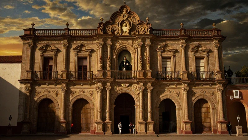 Primer Virrey de Nueva España: DESCUBRE su HISTORIA y LEGADO 10 Retrato cortesano mexicano con iluminación dorada