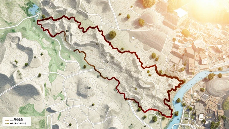 Michoacán: mapa estilizado con luz cálida