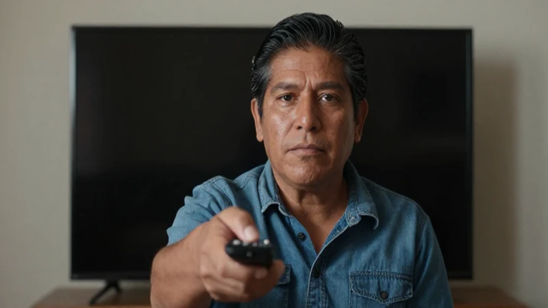Cómo contratar y cancelar Totalplay HBO en México 3 Mexicano observa televisión con control remoto