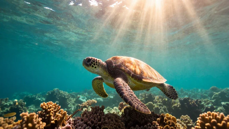 Tortuga, arrecife y belleza mexicana submarina
