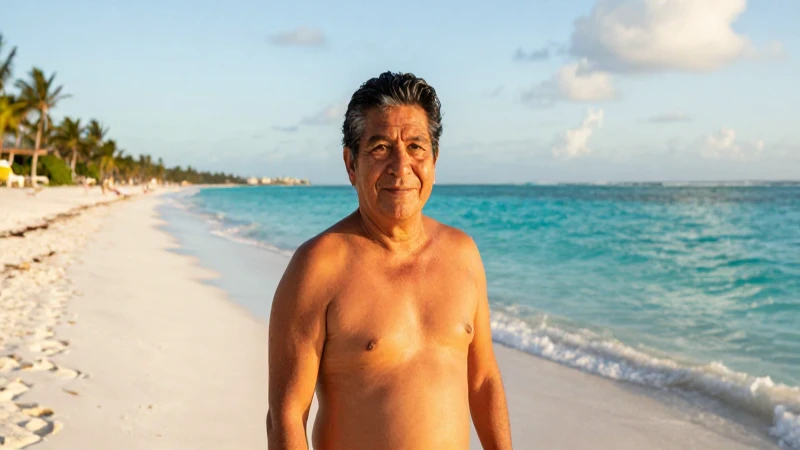 Paraíso tropical mexicano, vibrante y soleado