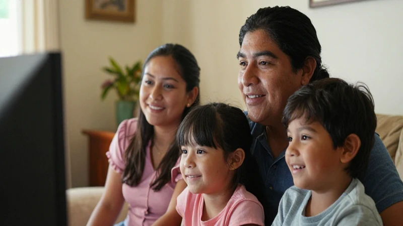 Diferencias Izzi vs Wizz y contratar Wizz Plus en México 6 Familia mestiza feliz, luz cálida y hogareña