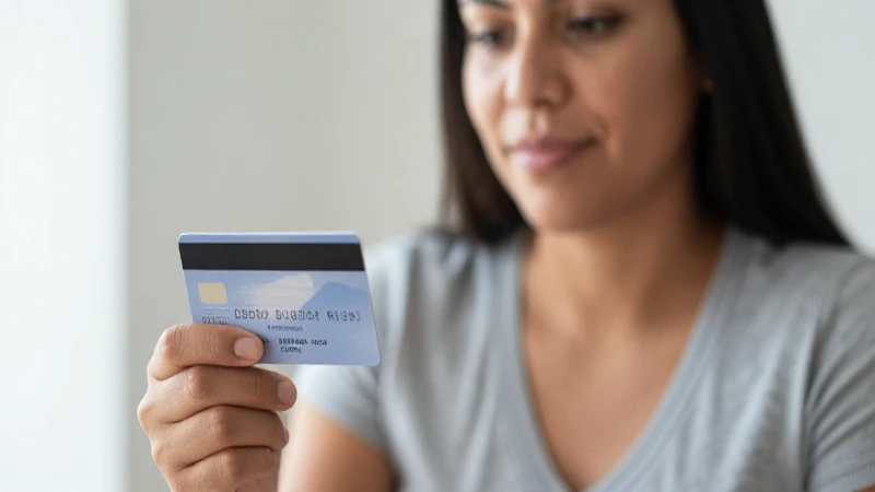 Mujer mestiza revisa su cuenta bancaria