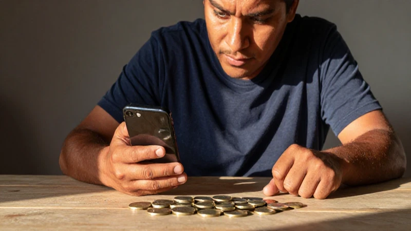 Es confiable Digitt para solicitar préstamos en México 5 Mexicano mestizo con móvil y monedas