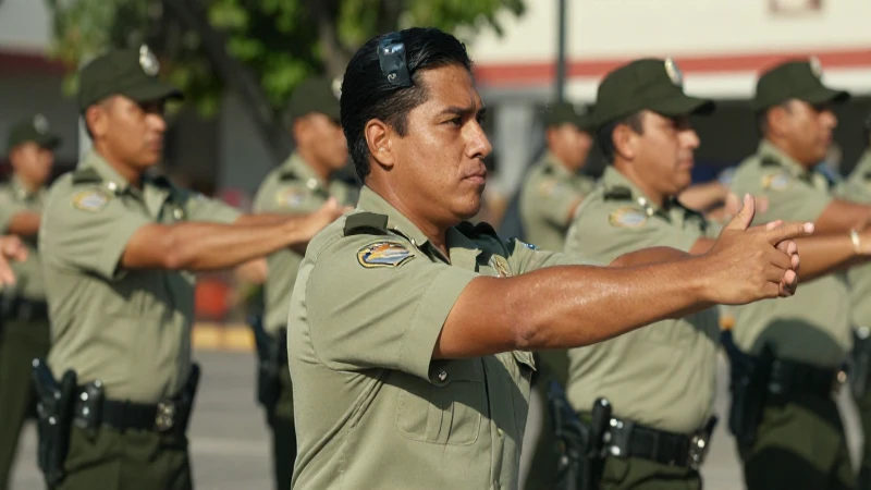 Requisitos para ser Policía Estatal en México en 2026 2 Cadetes policiales mestizos bajo el sol
