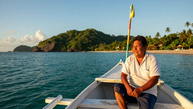 Paisaje mexicano: pesca, sol, y alegría
