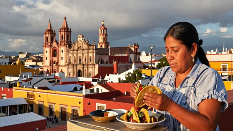 Puebla colonial irradia color al atardecer