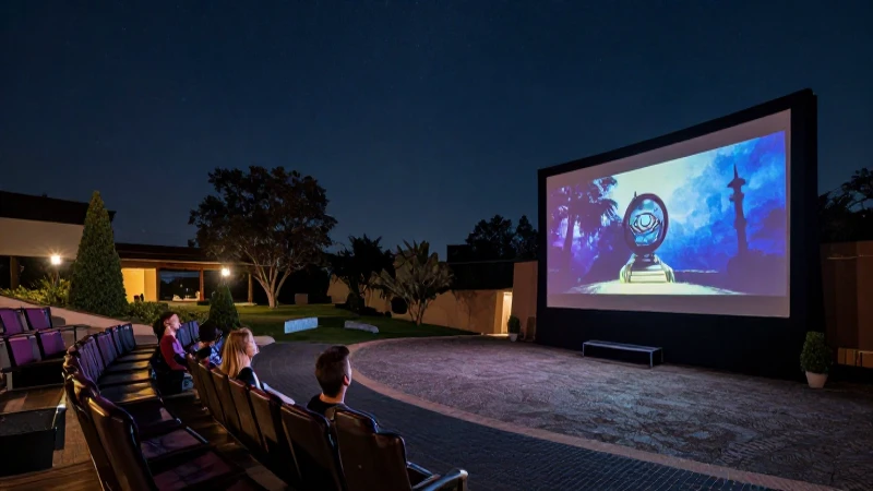 Cine al aire libre en Texcoco