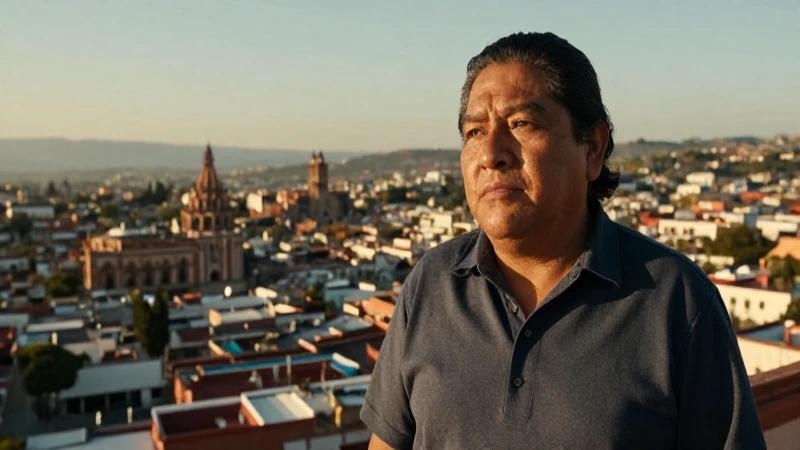 Mexicana, con rasgos mestizos, bajo la luz dorada