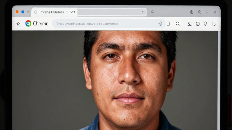 Cara mestiza mexicana iluminada por Chrome