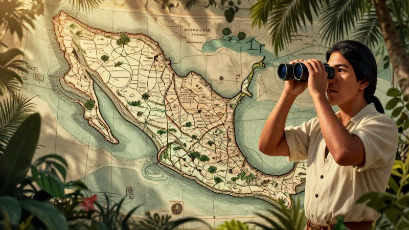 Descubre los Territorios Ocultos de la Nueva España 12 Cartografía colonial mexicana bajo luz dorada