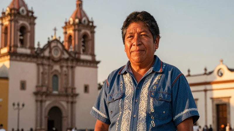 Retrato mestizo, arquitectura colonial, luz dorada
