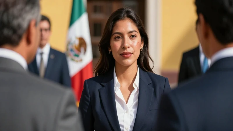Joven mexicana, profesional, en cálido encuentro diplomático