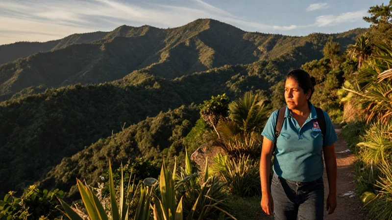 Relieves en Veracruz: Explora la Sierra y sus Secretos 5 Paisaje mexicano vibrante en hora dorada