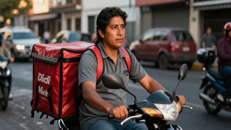 Qué necesito para trabajar como repartidor en Didi Food 6 Joven mexicana reprende en una calle vibrante