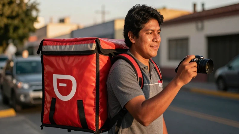 Qué necesito para trabajar como repartidor en Didi Food 4 Repartidor Didi en la calle, luz cálida