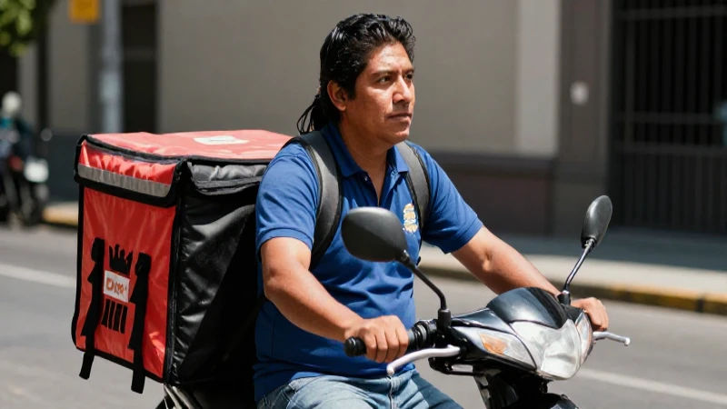 Qué necesito para trabajar como repartidor en Didi Food 3 Joven motociclista mestiza entrega comida en la ciudad