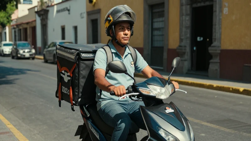 Qué necesito para trabajar como repartidor en Didi Food 9 Joven de México, repartidor bajo el sol