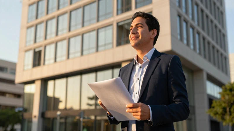 Registro empresarial mexicano en luz dorada