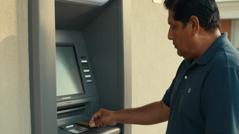 Dónde puedo retirar dinero con mi tarjeta de débito Santander 6 Una mujer mestiza retira dinero en un banco