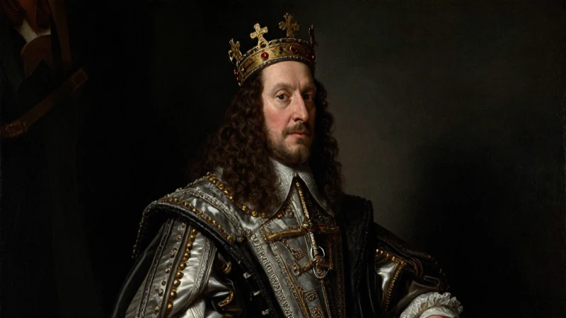 Carolo I, retrato barroco y regia corona