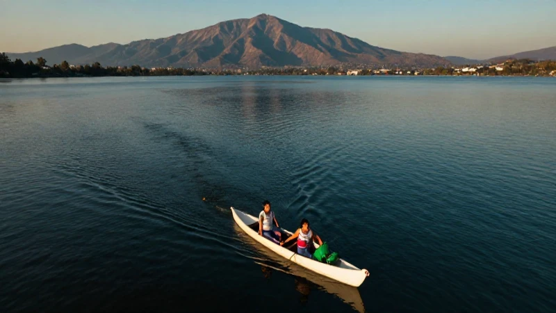 RÍOS y LAGOS en CDMX: Descubre su HIDROGRAFÍA Esencial 7 Vista cinematográfica de un lago mexicano y montañas