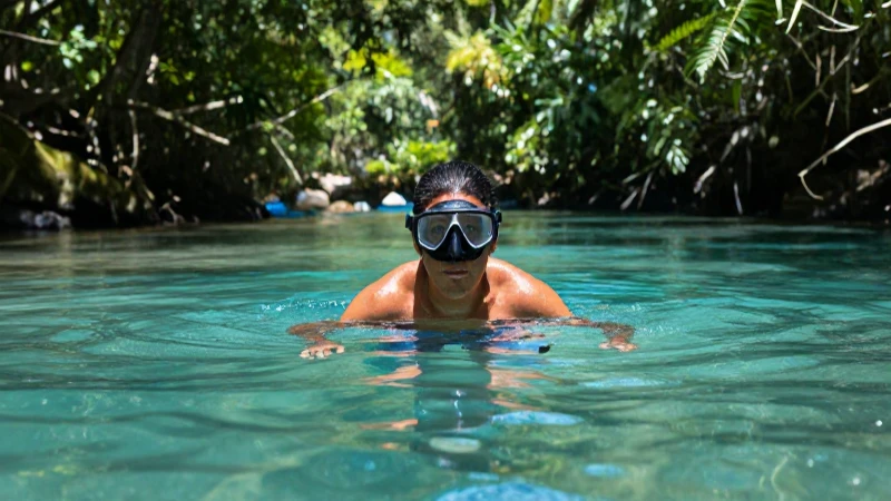 Campeche: río claro, etnia mestiza y luz