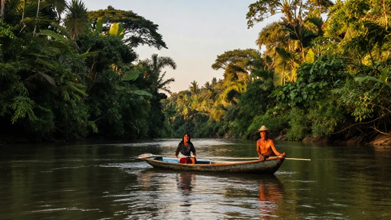 RÍOS en Chiapas: DESCUBRE sus LAGOS, PRESAS y ACUÍFEROS 6 Chiapas: río, selva y pescadores al atardecer