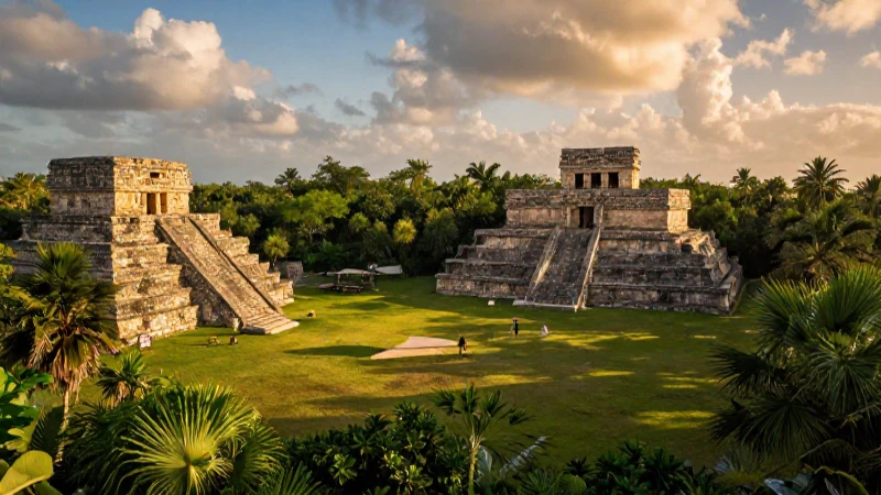 RÍOS en Chiapas: DESCUBRE sus LAGOS, PRESAS y ACUÍFEROS 7 Ruinas mayas en laguna, luz dorada vibrante