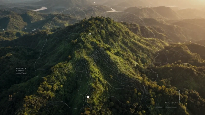 RÍOS y LAGOS de GUERRERO: Descubre su HIDROGRAFÍA Esencial 5 Paisaje guerrerense exuberante, mapa y luz cálida