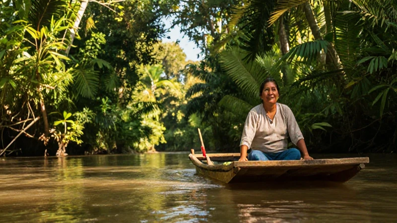 RIOS DE NAYARIT: DESCUBRE sus BELLEZAS y RIQUEZAS OCULTAS 9 Un río selvático, una balsa, luz dorada